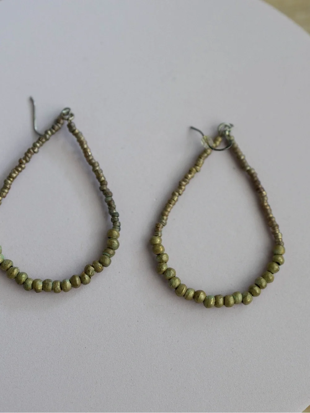 Noonday Collection Olive Beaded Teardrop‎ Earrings